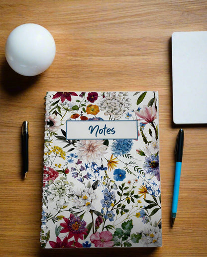 Dainty Floral Notebook A4 - Card Cover