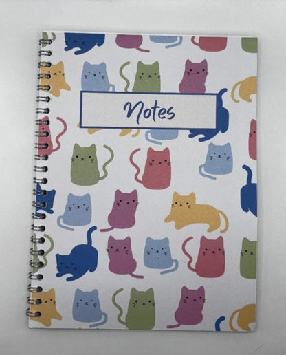 Pastel Cats Notebook A4 - Card Cover