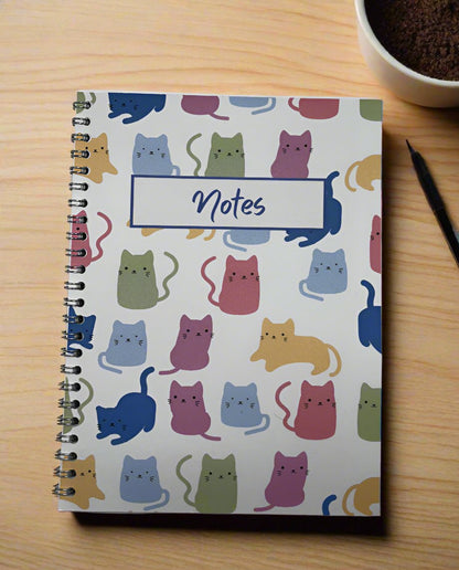 Pastel Cats Notebook A4 - Card Cover