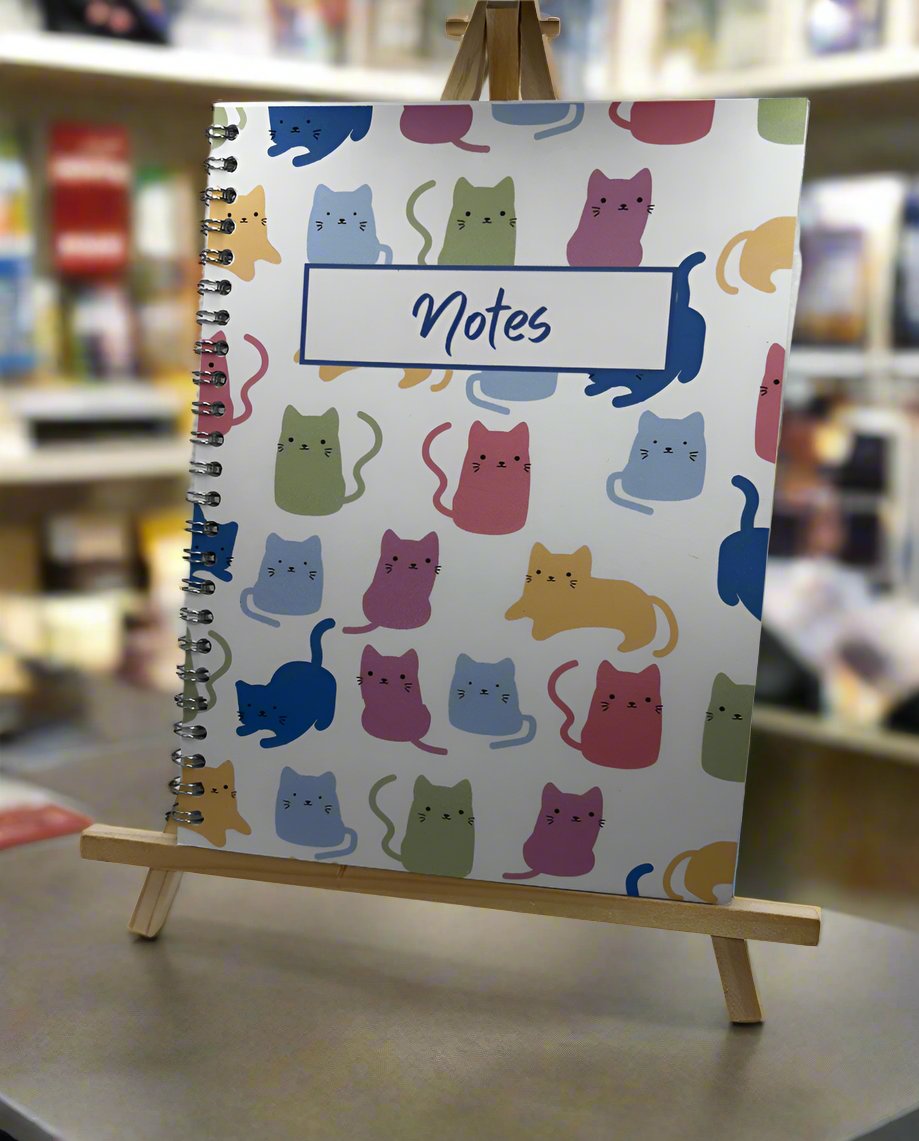 Pastel Cats Notebook A4 - Card Cover