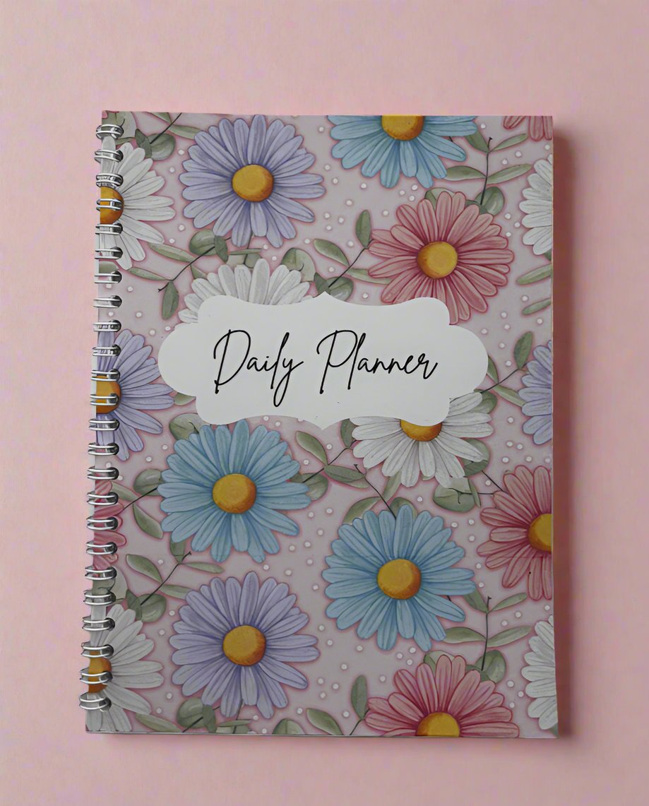 Pastel Daisies Daily Planner A5 - Card Cover