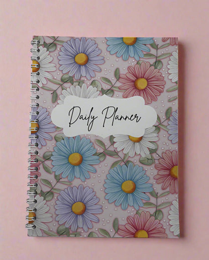 Pastel Daisies Daily Planner A5 - Card Cover