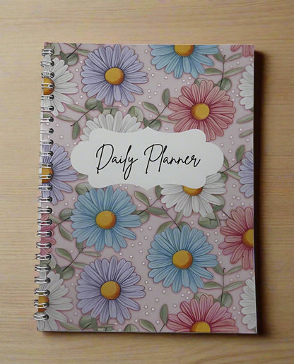 Pastel Daisies Daily Planner A5 - Card Cover