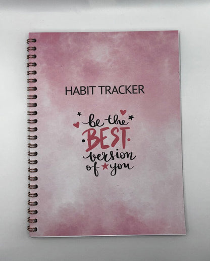 Habit Tracker Pink Notebook A5 - Card Cover