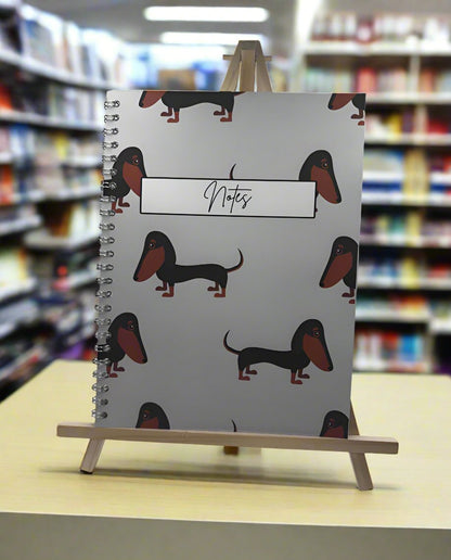 Dachshund Cute Notebook A4 - Card Cover