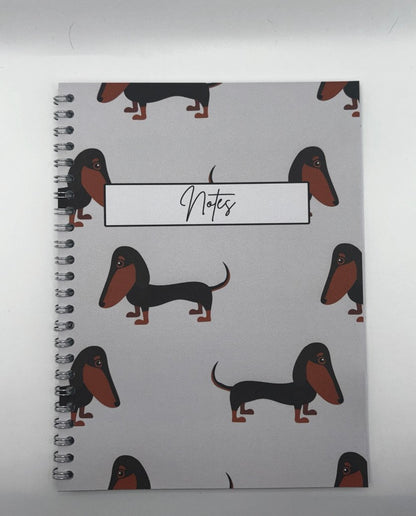 Dachshund Cute Notebook A4 - Card Cover