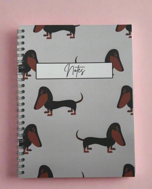 Dachshund Cute Notebook A4 - Card Cover