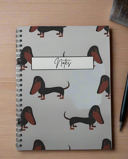 Dachshund Cute Notebook A4 - Card Cover