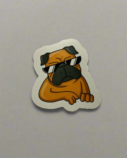 Cool Shades Pug Sticker