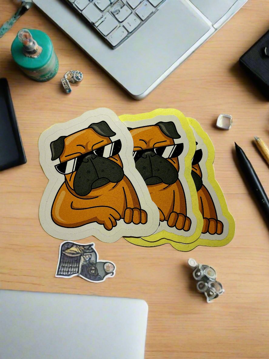 Cool Shades Pug Sticker