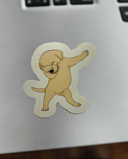 Dabbing Labrador sticker