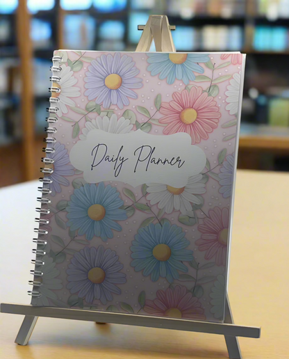 Pastel Daisies Daily Planner A5 - Card Cover