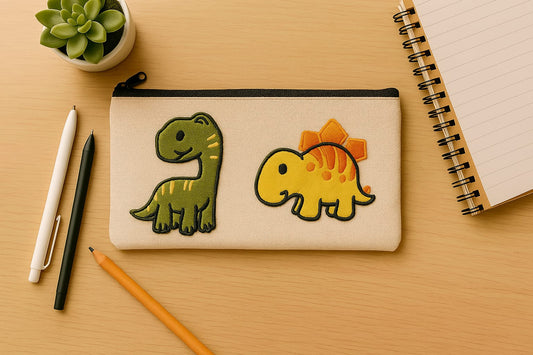 Canvas Pencil Case/Makeup Bag